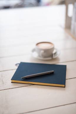 notebook & coffee