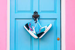 Blue sneakers colour psychology