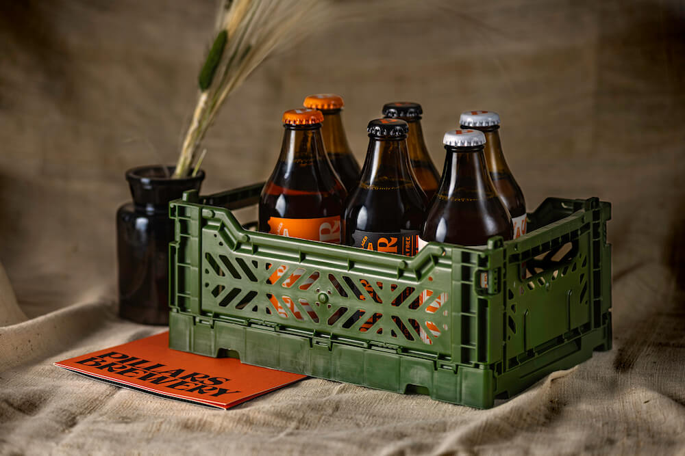 beer in crate